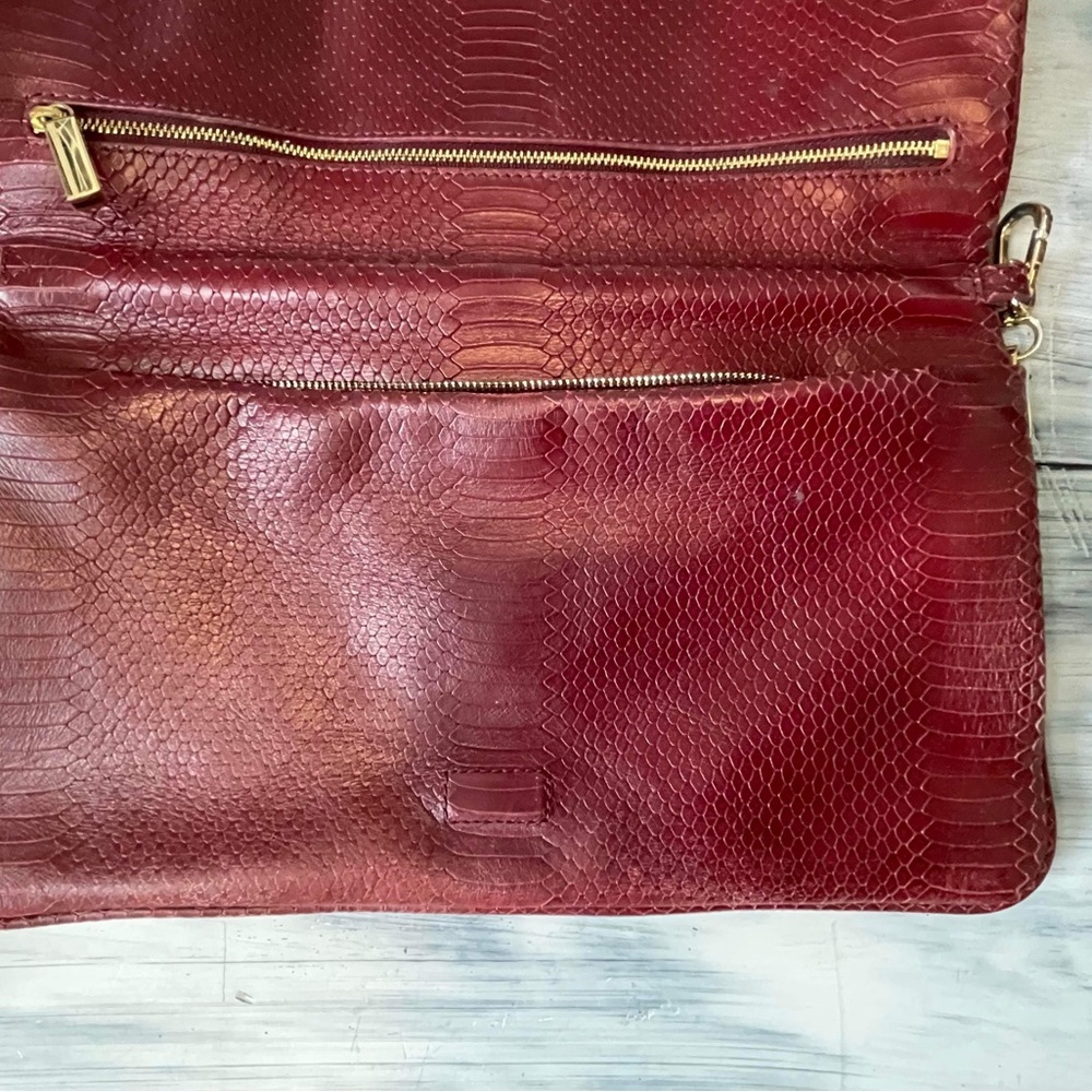 Tory Burch Reva Python Clutch - image 8